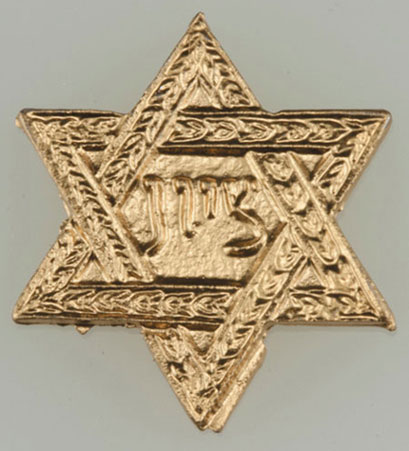Dollhouse Miniature Star Of David, Gold Color